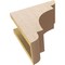 Ekena Millwork 5"W x 10"D x 10"H Classic New Brighton Rough Cedar Woodgrain TimberThane Corbel, Primed Tan CORUR05X10X10NEBRCPR - alternate 4